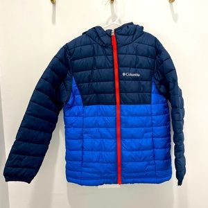COLUMBIA BOYS' POWDER LITE BOYS HOODED JACKET